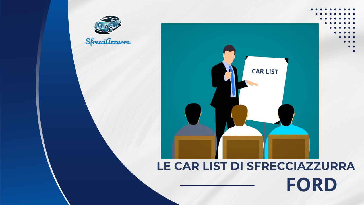 Le Car List di SfrecciAzzurra – Tubogoal Srl sceglie Ford